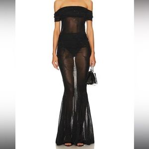 x REVOLVE Sirius Gown in Black size small
Michael Costello Revolve